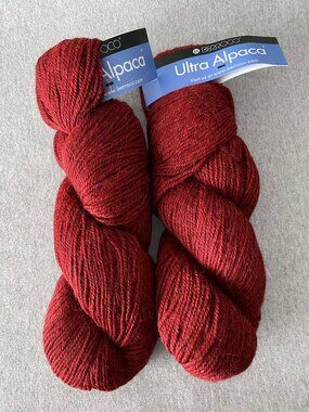 NWT Berroco Ultra Alpaca Colour 6281 Redwood Mix Lot of 2